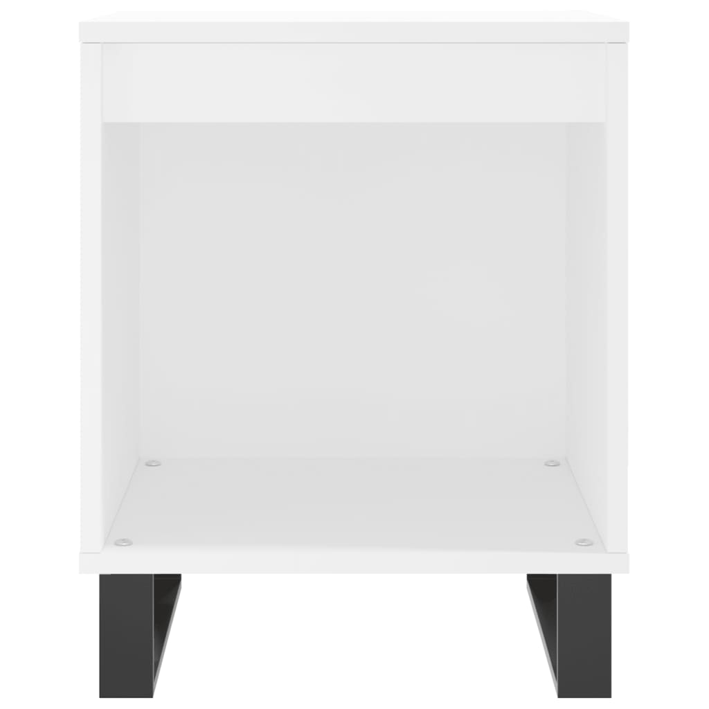 Nachtkastjes 2 St 40X35X50 Cm Bewerkt Hout Wit