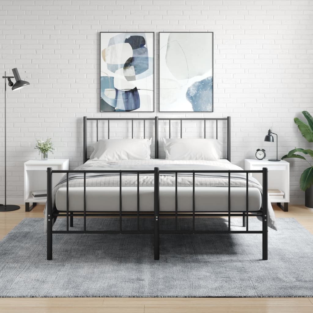 Nachtkastjes 2 St 40X35X50 Cm Bewerkt Hout Wit