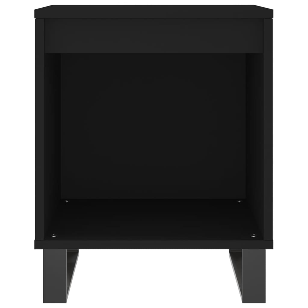 Nachtkastjes 40X35X50 Cm Bewerkt Hout 2 Zwart