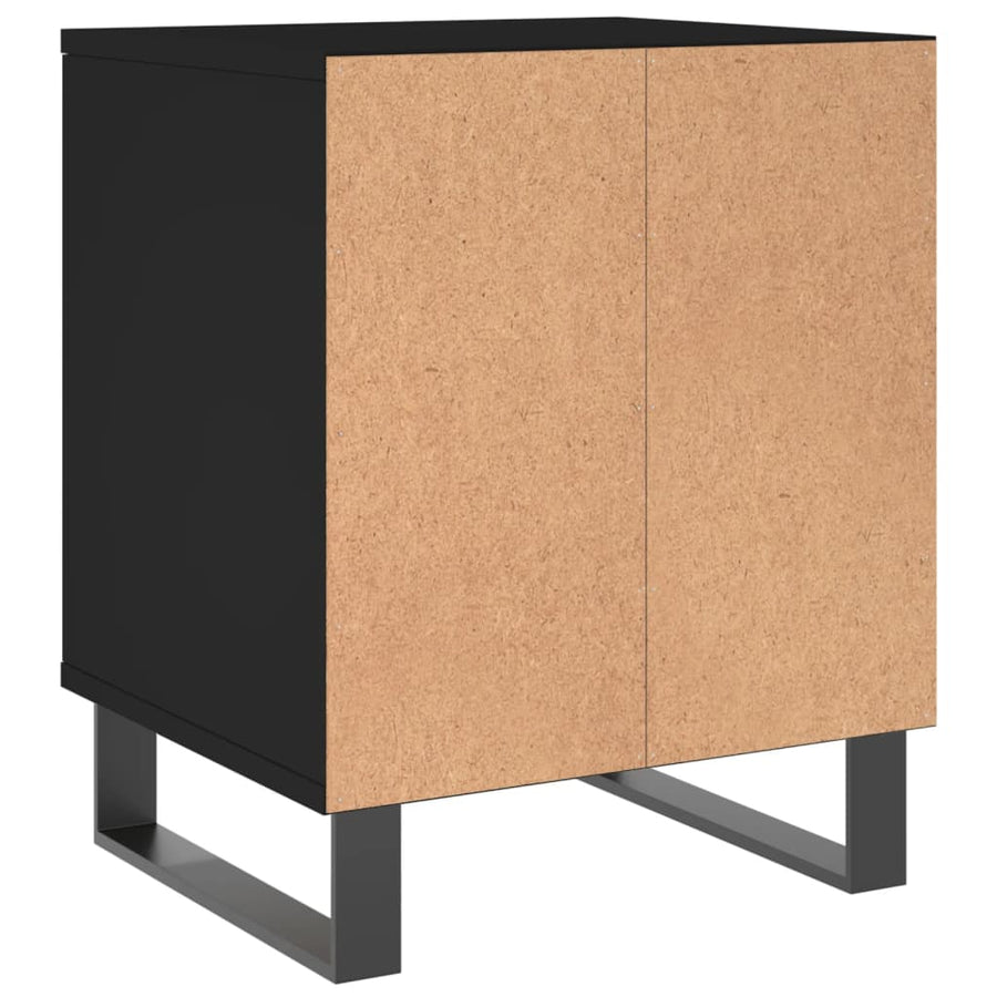 Nachtkastjes 40X35X50 Cm Bewerkt Hout 2 Zwart