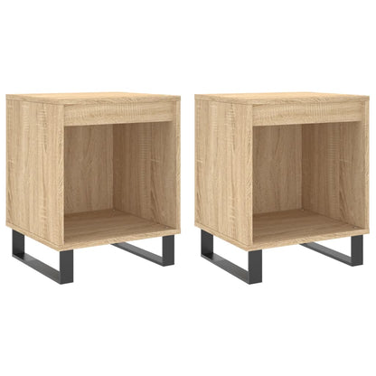 Nachtkastjes 2 St 40X35X50 Cm Sonoma Eikenkleurig