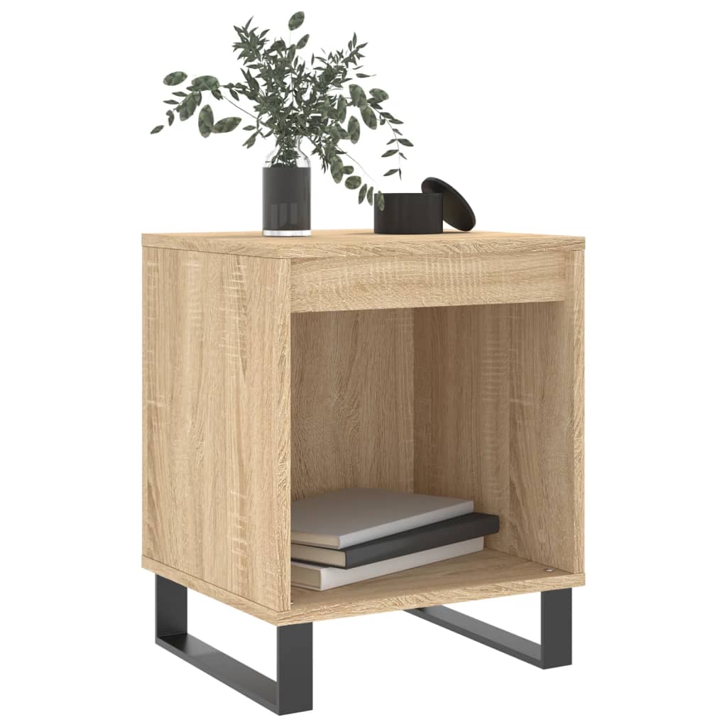 Nachtkastjes 2 St 40X35X50 Cm Sonoma Eikenkleurig