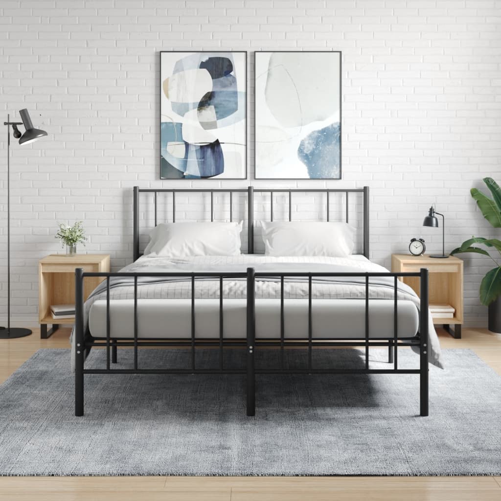 Nachtkastjes 2 St 40X35X50 Cm Sonoma Eikenkleurig