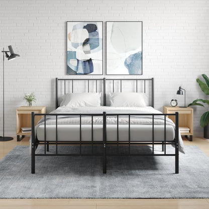 Nachtkastjes 2 St 40X35X50 Cm Sonoma Eikenkleurig
