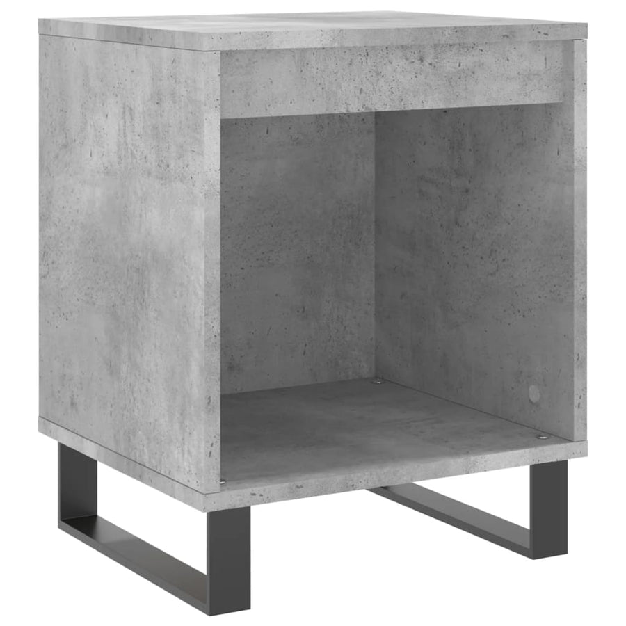 Nachtkastjes 2 St 40X35X50 Cm Bewerkt Hout Betongrijs