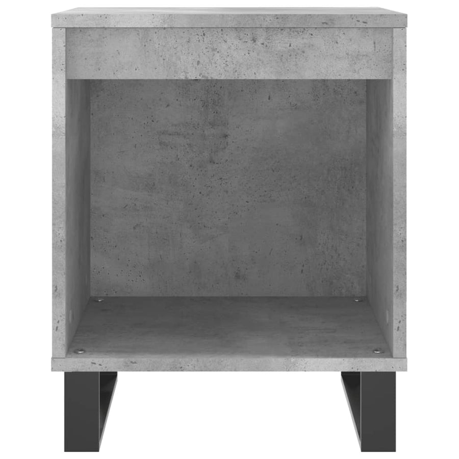 Nachtkastjes 2 St 40X35X50 Cm Bewerkt Hout Betongrijs