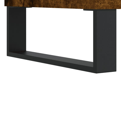 Nachtkastje 40X35X50 Cm Bewerkt Hout Kleurig 1 Gerookt eiken