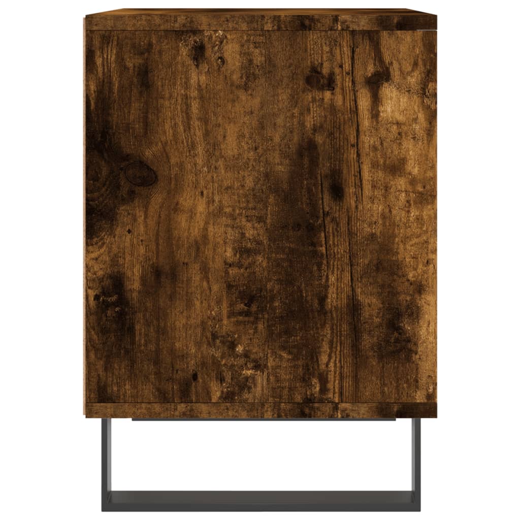 Nachtkastjes 2 St 40X35X50 Cm Bewerkt Hout Gerookt Eikenkleurig