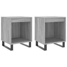 Nachtkastjes 2 St 40X35X50 Cm Bewerkt Hout Grijs Sonoma Eiken
