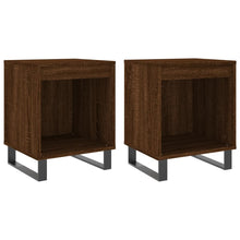 Nachtkastjes 2 St 40X35X50 Cm Bewerkt Hout Bruin Eikenkleur