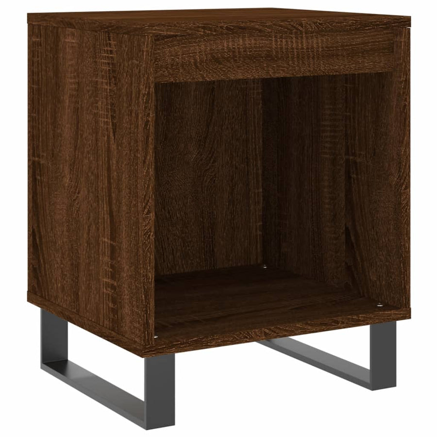 Nachtkastjes 2 St 40X35X50 Cm Bewerkt Hout Bruin Eikenkleur