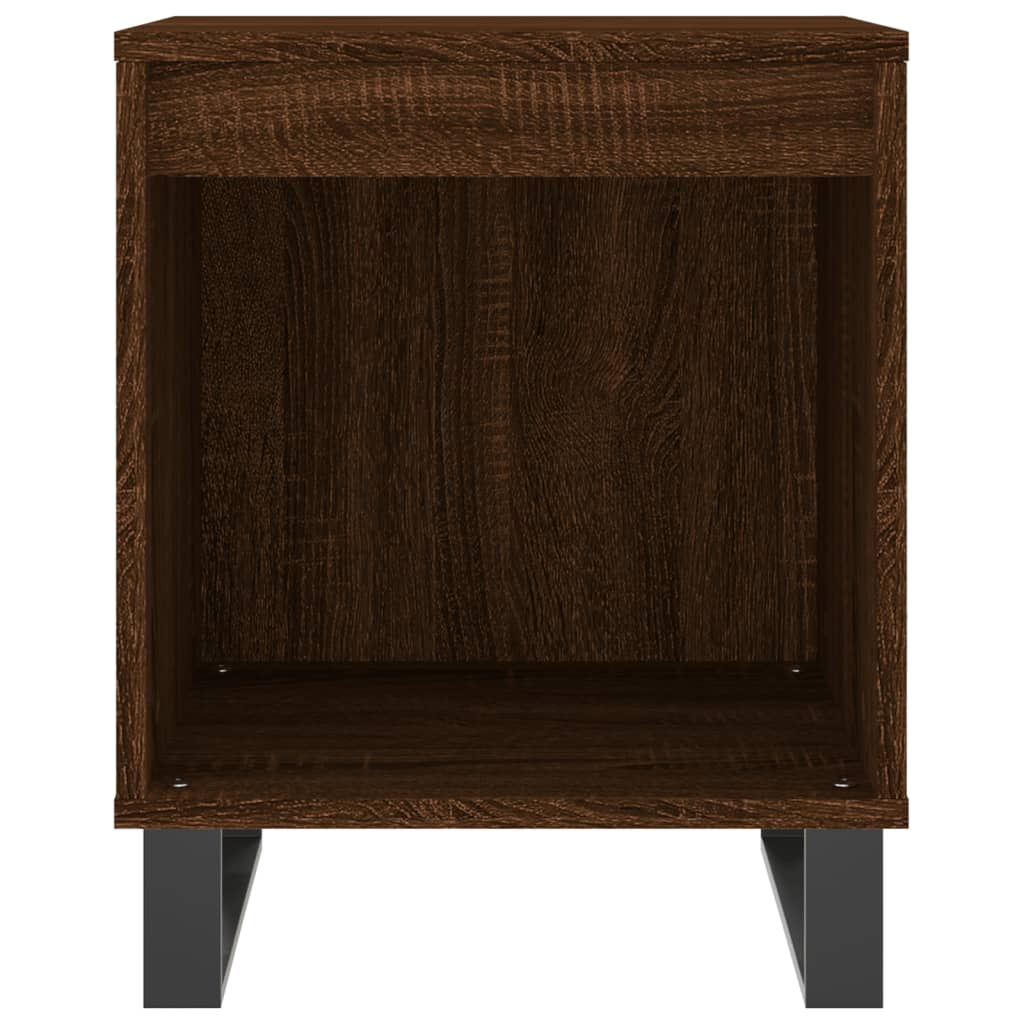 Nachtkastjes 2 St 40X35X50 Cm Bewerkt Hout Bruin Eikenkleur