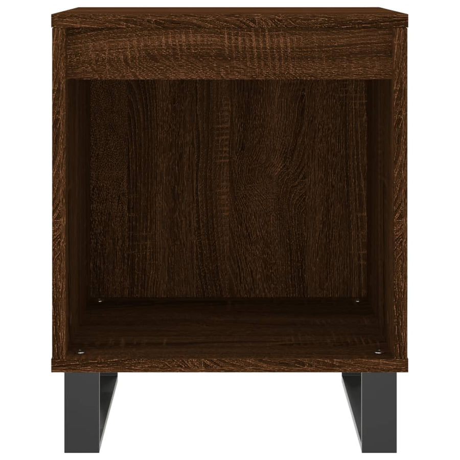Nachtkastjes 2 St 40X35X50 Cm Bewerkt Hout Bruin Eikenkleur