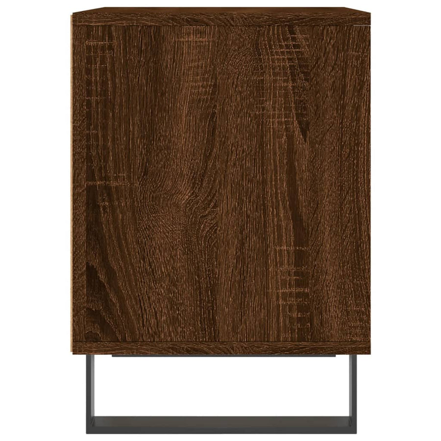 Nachtkastjes 2 St 40X35X50 Cm Bewerkt Hout Bruin Eikenkleur