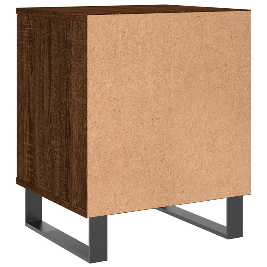 Nachtkastjes 2 St 40X35X50 Cm Bewerkt Hout Bruin Eikenkleur