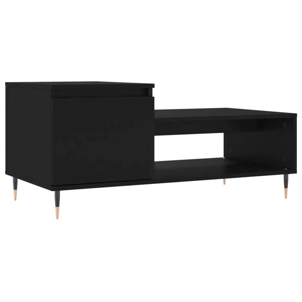 Salontafel 00X50X45 Cm Bewerkt Hout Zwart