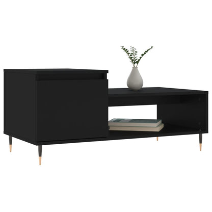 Salontafel 00X50X45 Cm Bewerkt Hout Zwart