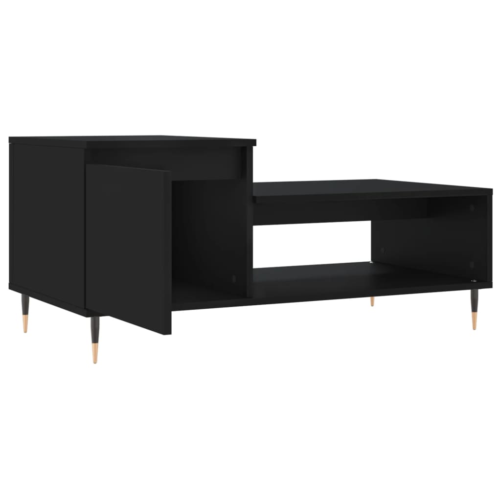 Salontafel 00X50X45 Cm Bewerkt Hout Zwart