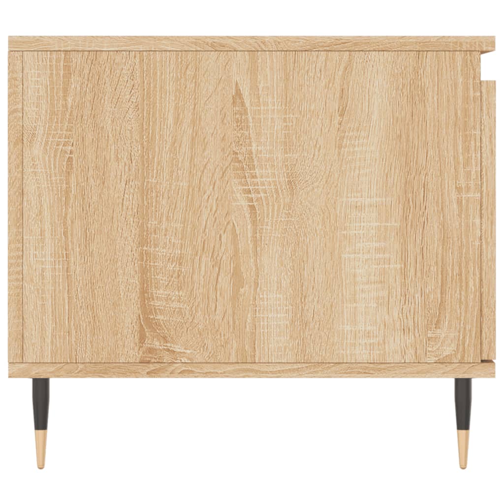 Salontafel 100x50x45 cm bewerkt hout sonoma eikenkleurig