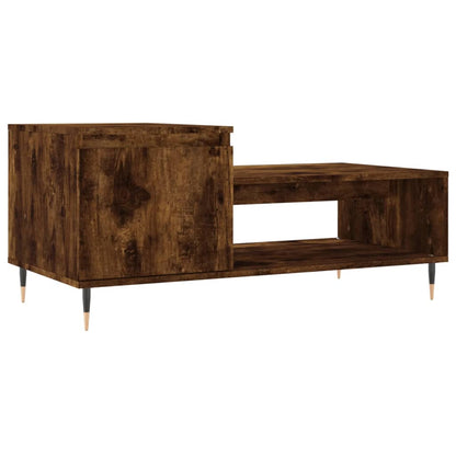 Salontafel 00X50X45 Cm Bewerkt Hout Kleurig Gerookt eiken