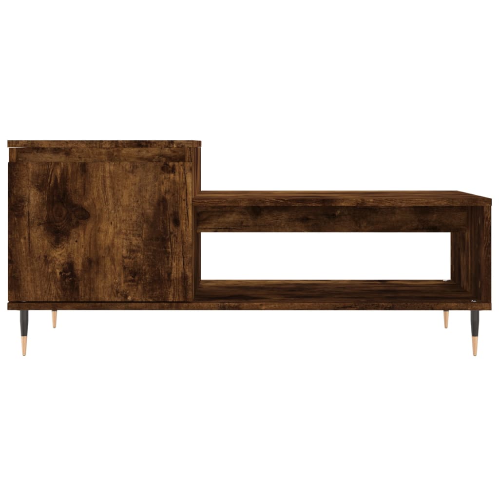 Salontafel 00X50X45 Cm Bewerkt Hout Kleurig Gerookt eiken