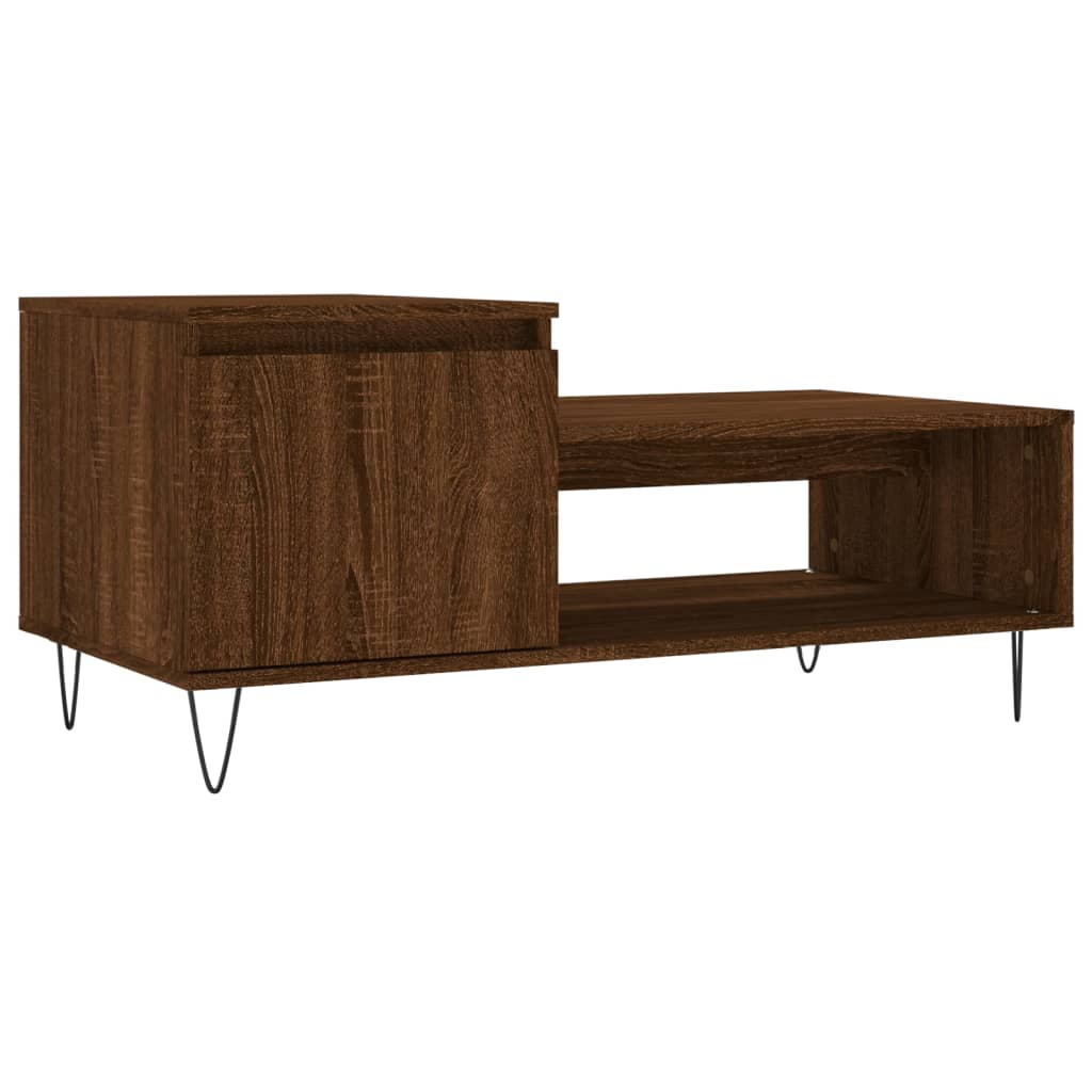 Salontafel 00X50X45 Cm Bewerkt Hout Bruineiken