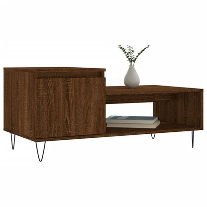 Salontafel 00X50X45 Cm Bewerkt Hout Bruineiken