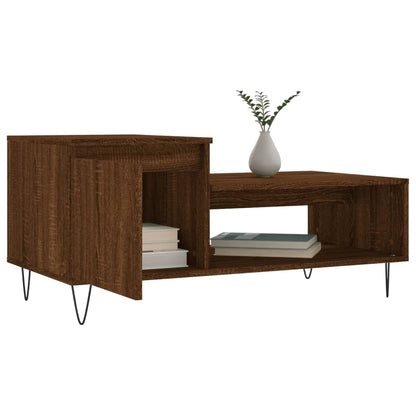 Salontafel 00X50X45 Cm Bewerkt Hout Bruineiken