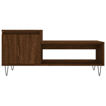 Salontafel 00X50X45 Cm Bewerkt Hout Bruineiken