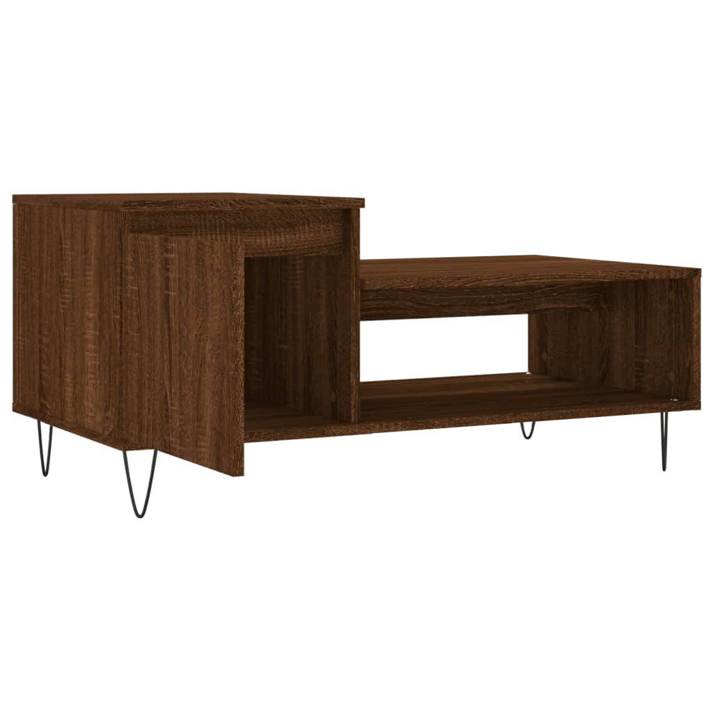Salontafel 00X50X45 Cm Bewerkt Hout Bruineiken