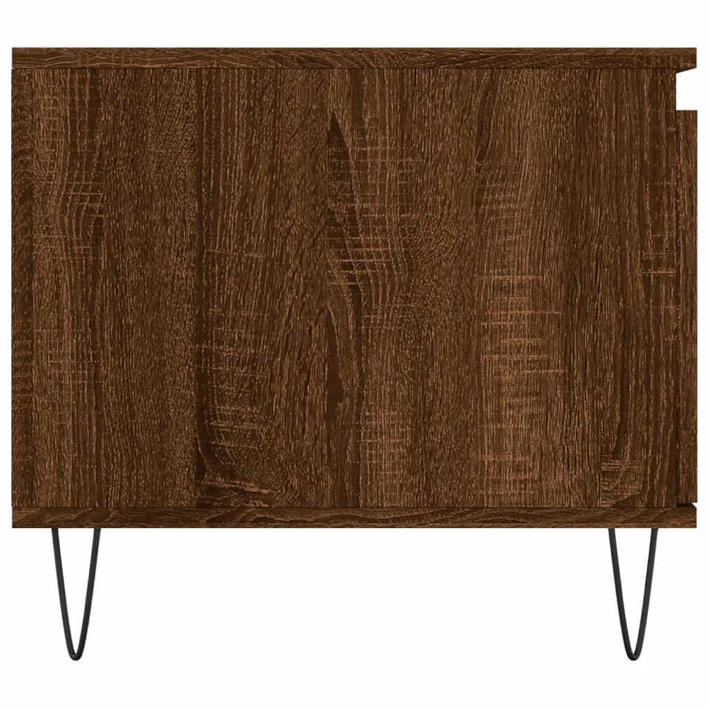 Salontafel 00X50X45 Cm Bewerkt Hout Bruineiken