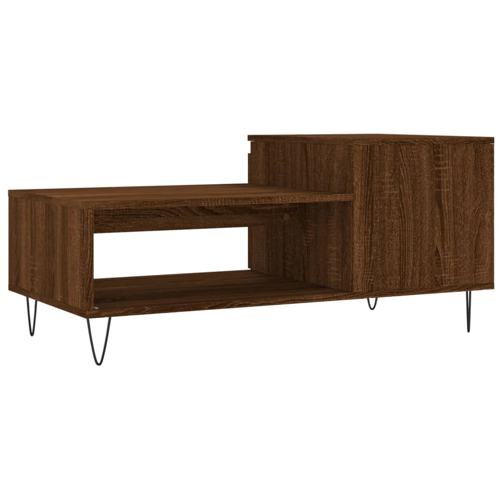 Salontafel 00X50X45 Cm Bewerkt Hout Bruineiken