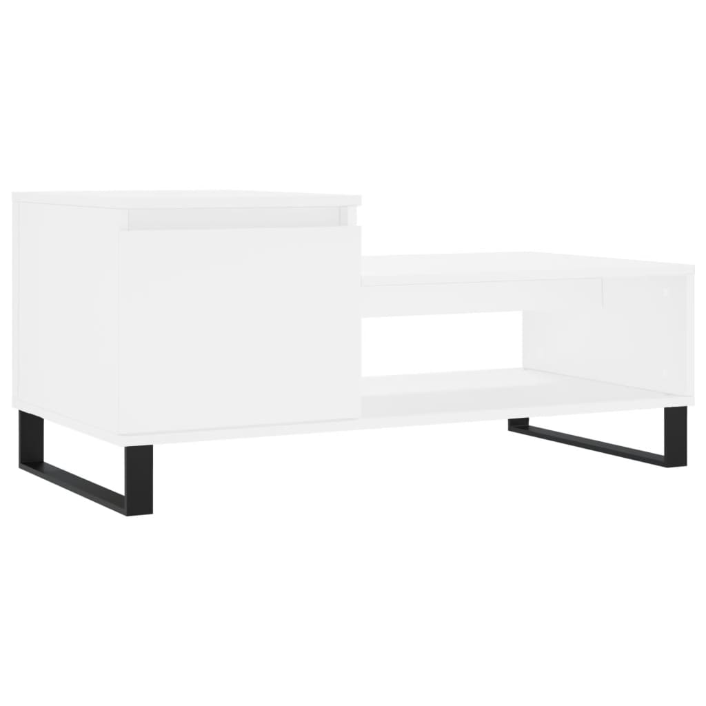 Salontafel 00X50X45 Cm Bewerkt Hout Wit