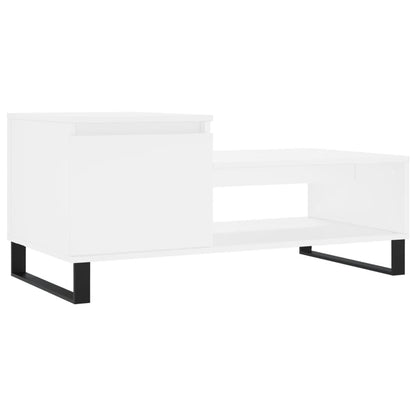 Salontafel 00X50X45 Cm Bewerkt Hout Wit