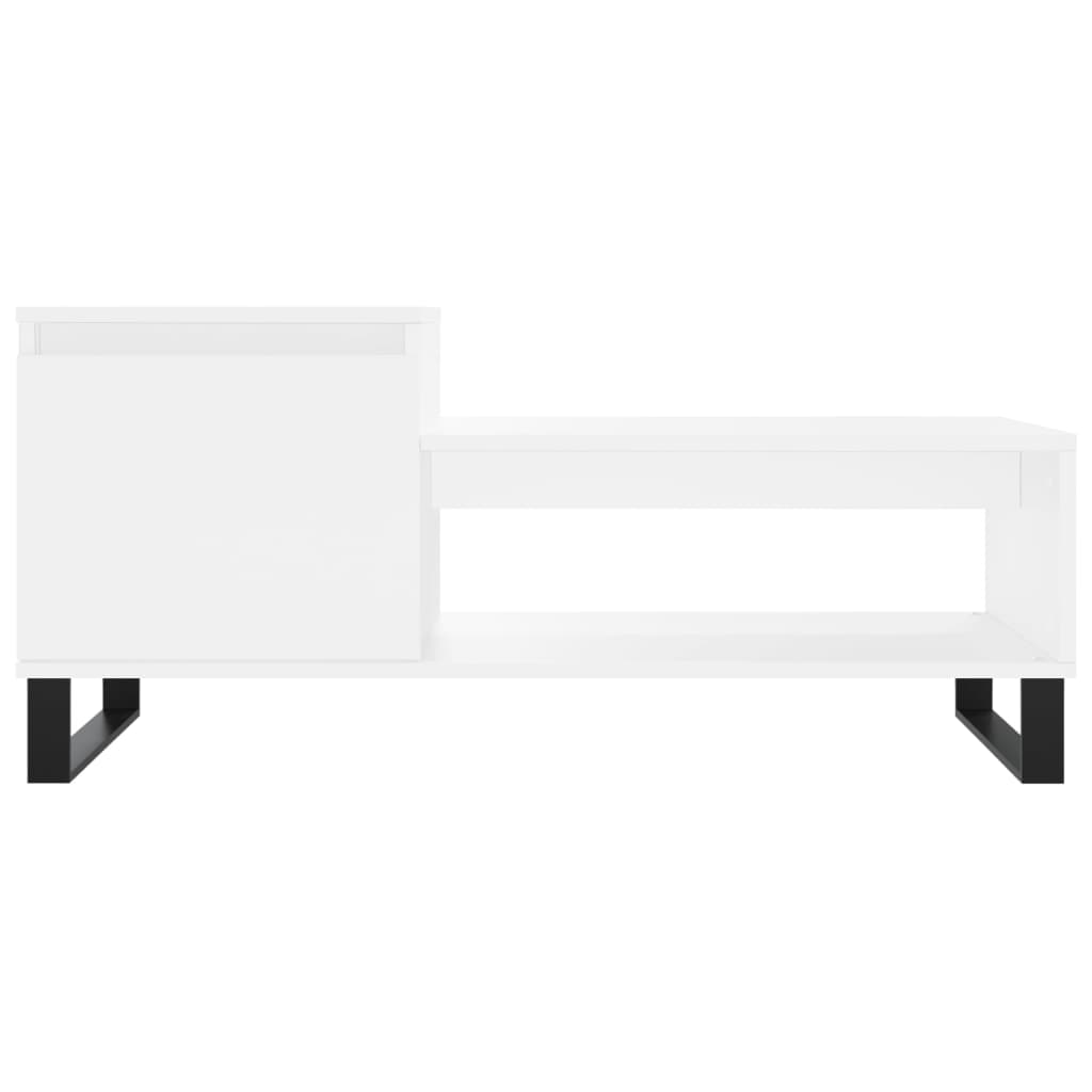 Salontafel 00X50X45 Cm Bewerkt Hout Wit