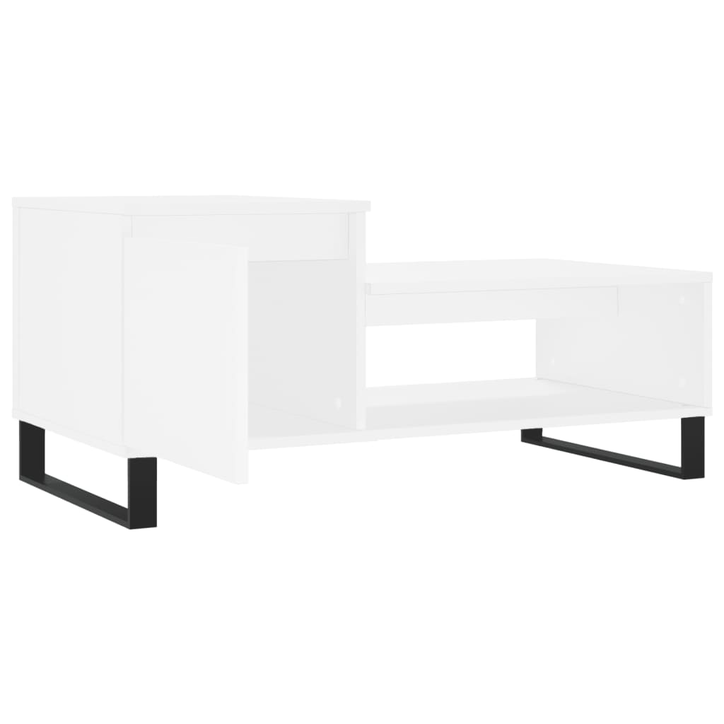 Salontafel 00X50X45 Cm Bewerkt Hout Wit