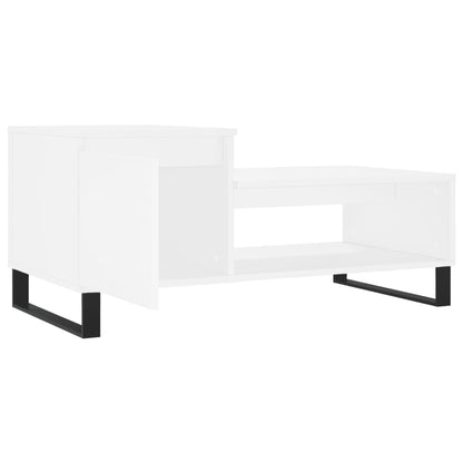 Salontafel 00X50X45 Cm Bewerkt Hout Wit