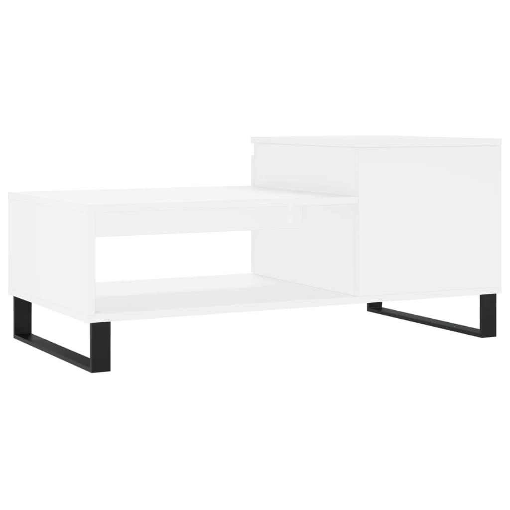 Salontafel 00X50X45 Cm Bewerkt Hout Wit