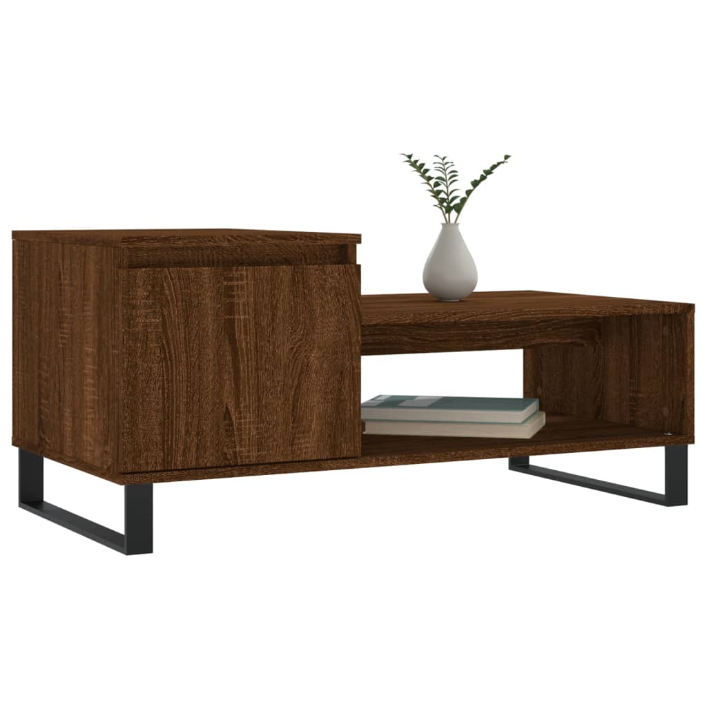 Salontafel 00X50X45 Cm Bewerkt Hout Bruineiken