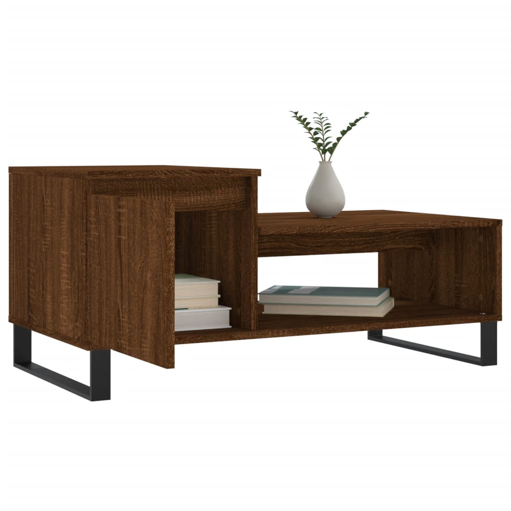 Salontafel 00X50X45 Cm Bewerkt Hout Bruineiken