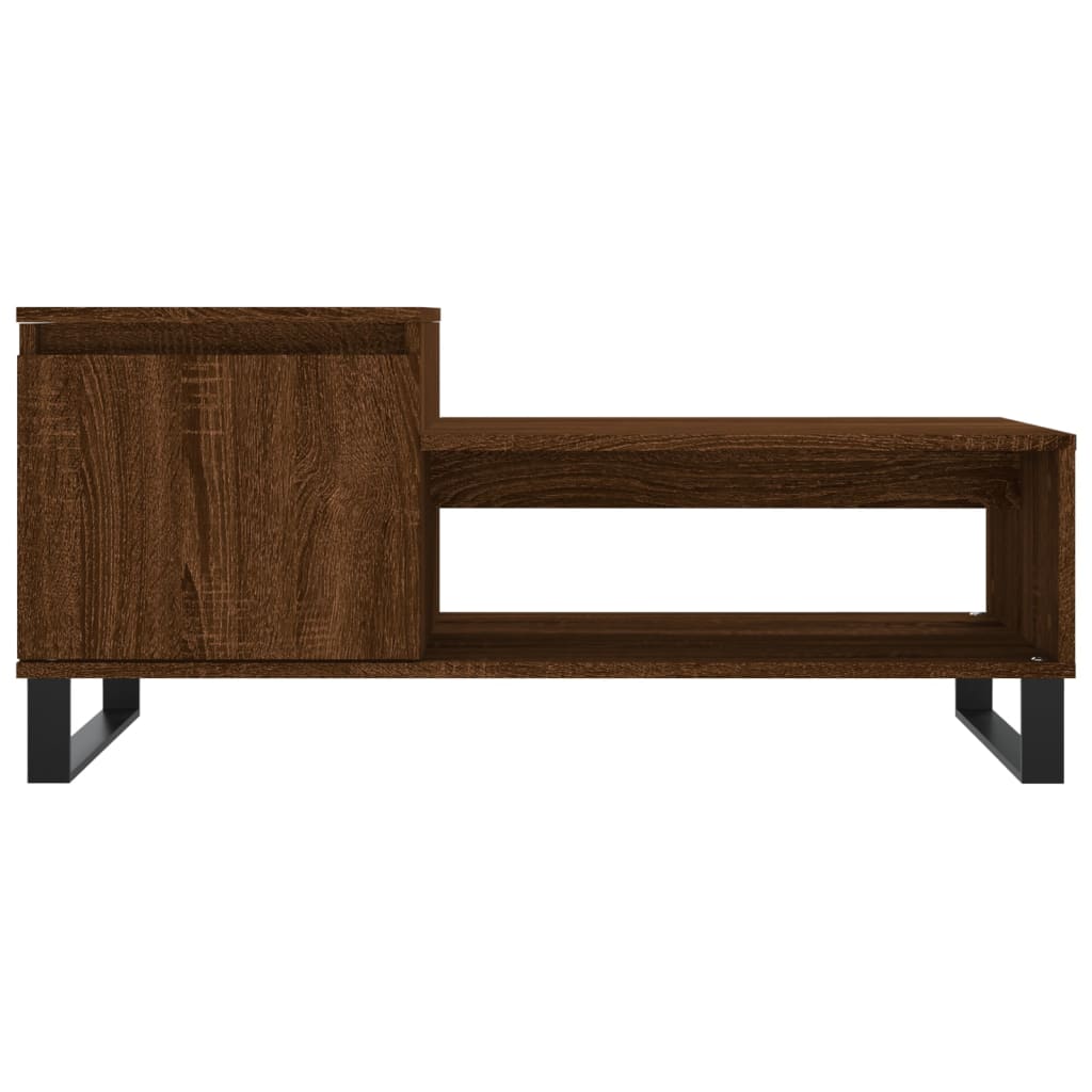 Salontafel 00X50X45 Cm Bewerkt Hout Bruineiken
