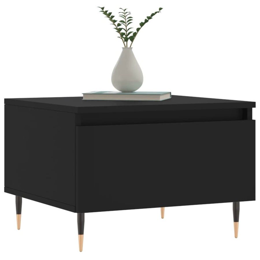 Salontafels 50X46X35 Cm Bewerkt Hout 2 Zwart