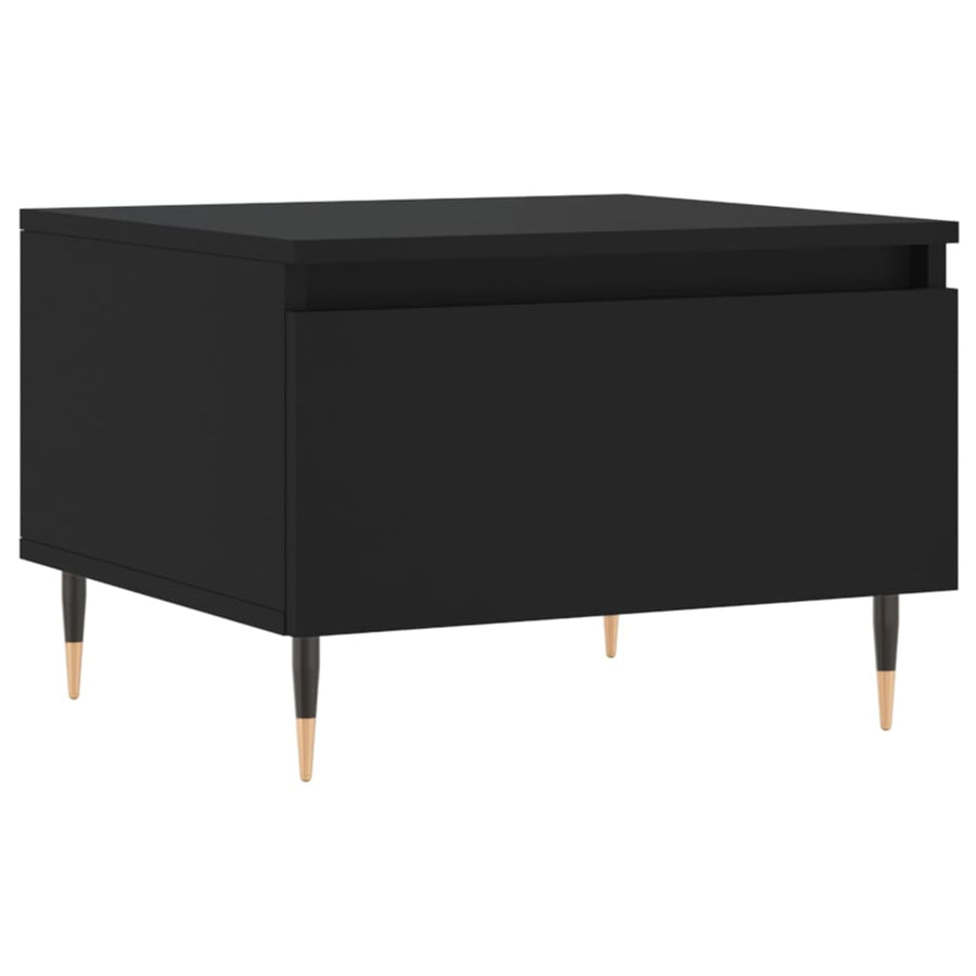 Salontafels 50X46X35 Cm Bewerkt Hout 2 Zwart