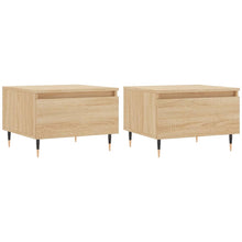 Salontafels 50X46X35 Cm Bewerkt Hout Kleurig 2 Sonoma eiken