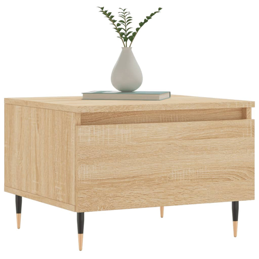 Salontafels 50X46X35 Cm Bewerkt Hout Kleurig 2 Sonoma eiken