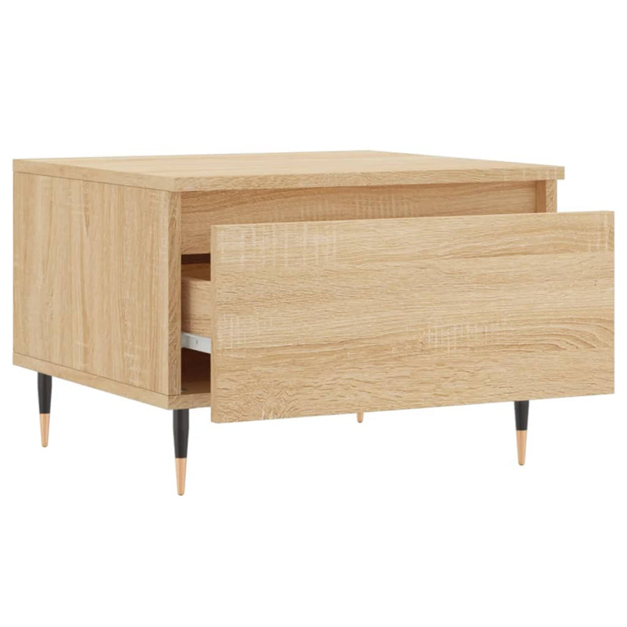 Salontafels 50X46X35 Cm Bewerkt Hout Kleurig 2 Sonoma eiken
