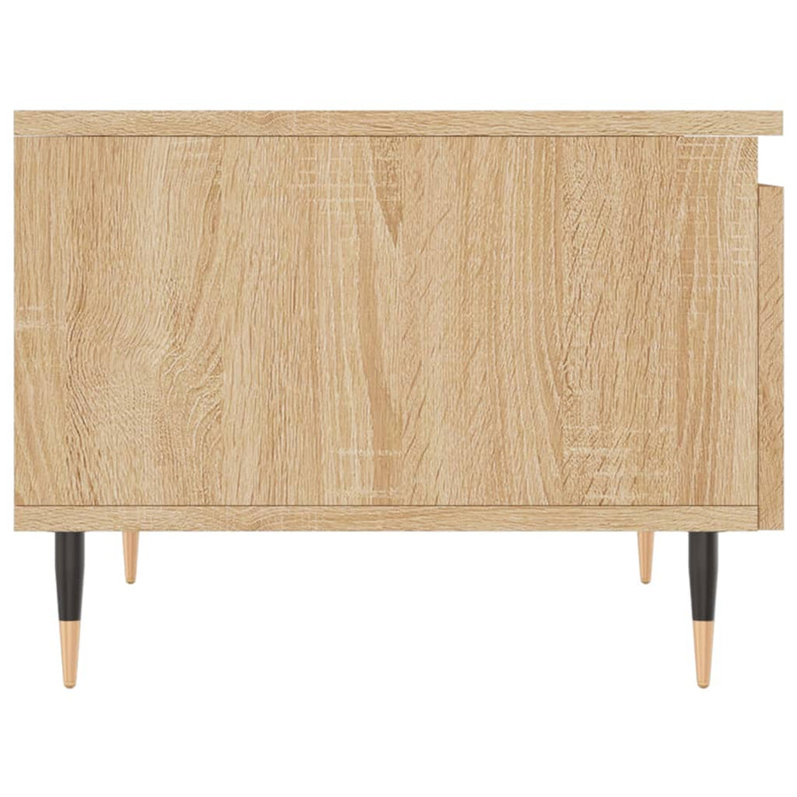 Salontafels 50X46X35 Cm Bewerkt Hout Kleurig 2 Sonoma eiken