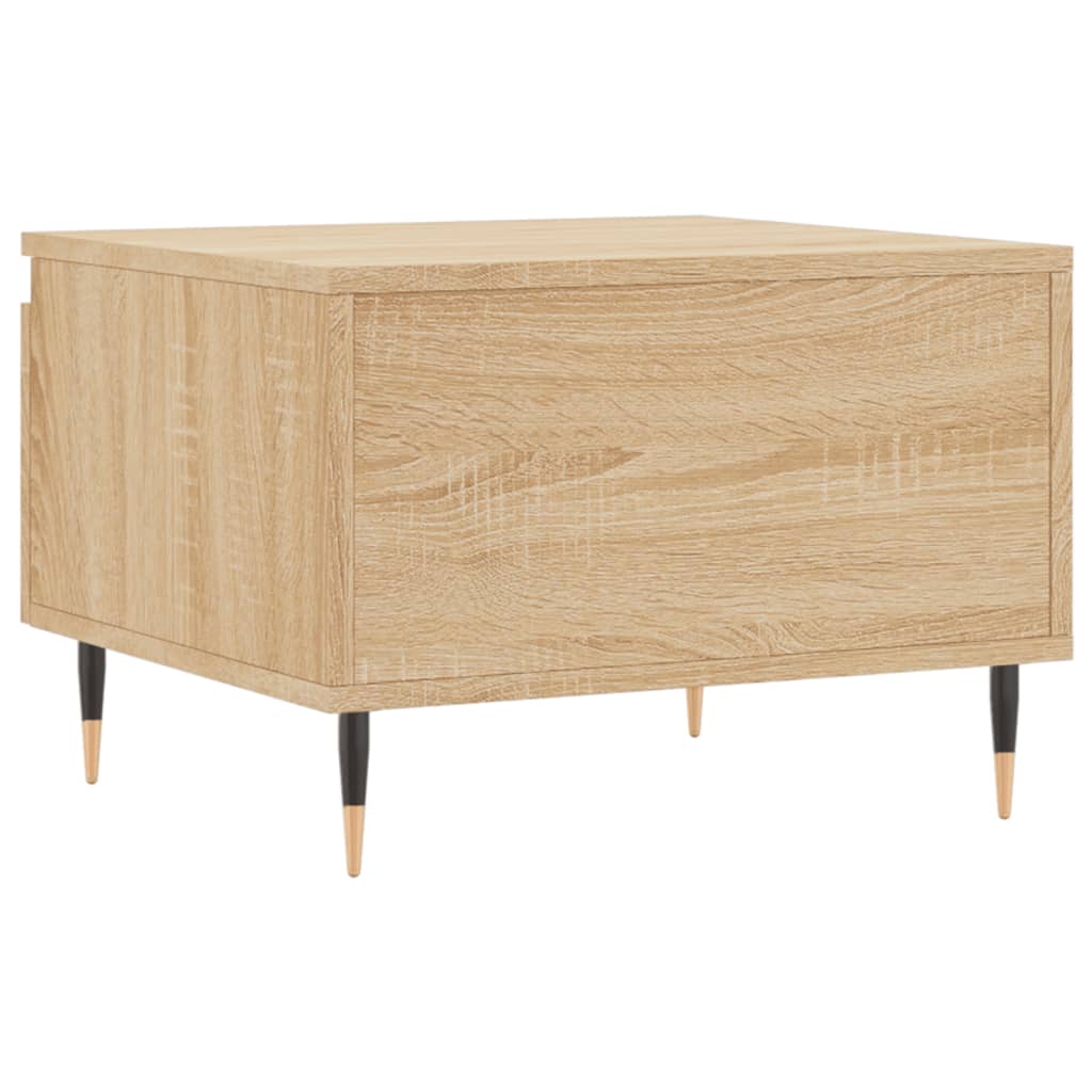 Salontafels 50X46X35 Cm Bewerkt Hout Kleurig 2 Sonoma eiken