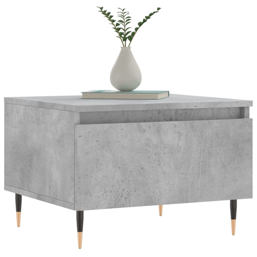 Salontafels 50X46X35 Cm Bewerkt Hout 2 Betongrijs