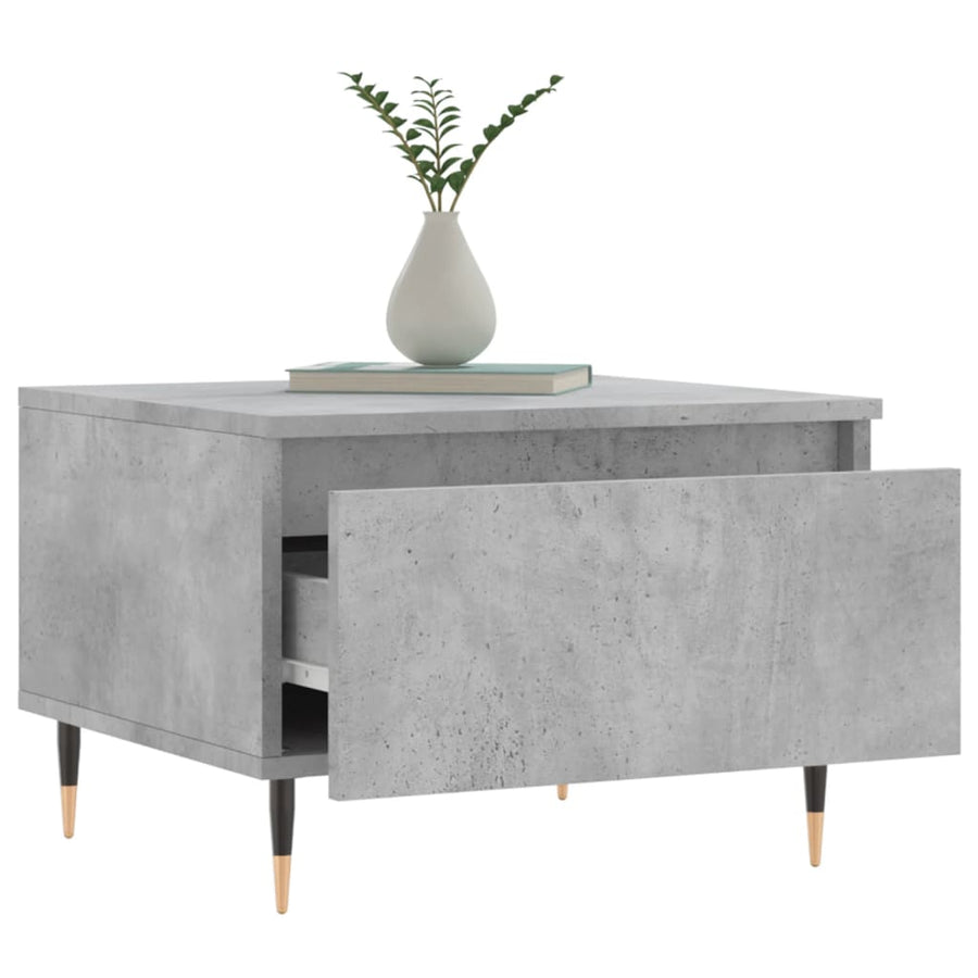 Salontafels 50X46X35 Cm Bewerkt Hout 2 Betongrijs